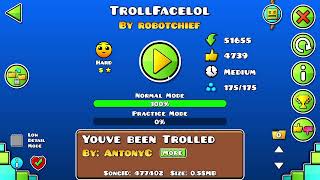 Geometry Dash | TrollFacelol by ROBOTCHIEF 100% (1 attempt).
