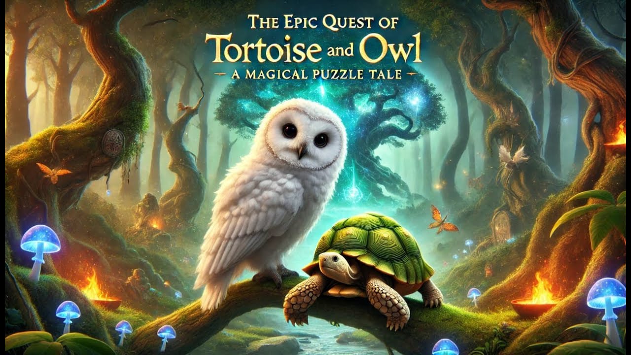 Owl Riding Tortoise The Epic Quest of Tortoise and Owl | Hindi Kahaniya for kids | Megical ...