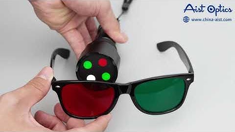 4 Dot Test Light W4LT with Red Green Glasses Torch