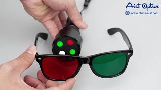 4 Dot Test Light W4LT with Red Green Glasses Torch