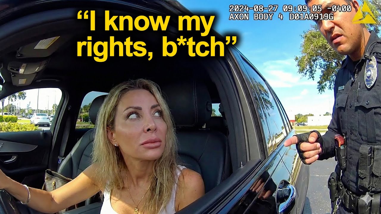 Entitled Woman Thinks Traffic Laws Don't Apply To Her - YouTube