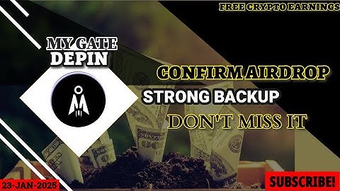 New DEPIN  airdrop " MY GATE" |Airdrop|  |My gate|  |Crypto|