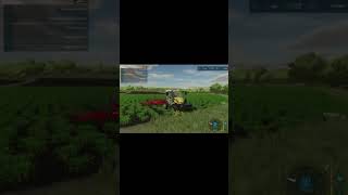 The most SATISFYING way to clear weeds in FS22 🌿✨#shorts #fs22#satisfying#gaming#farmingsimulator