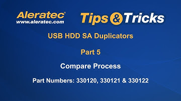 How To Compare Using USB HDD SA Duplicators - Aleratec Tips & Tricks Part 5