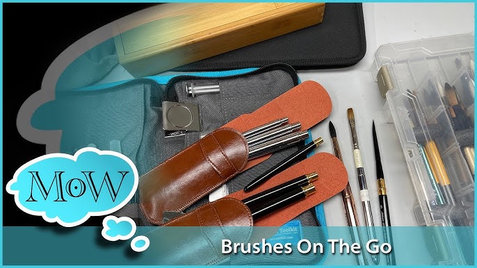 Da Vinci Casaneo Travel Brushes - Slanted Edge and Quill - Watercolour Art  Supplies Review 