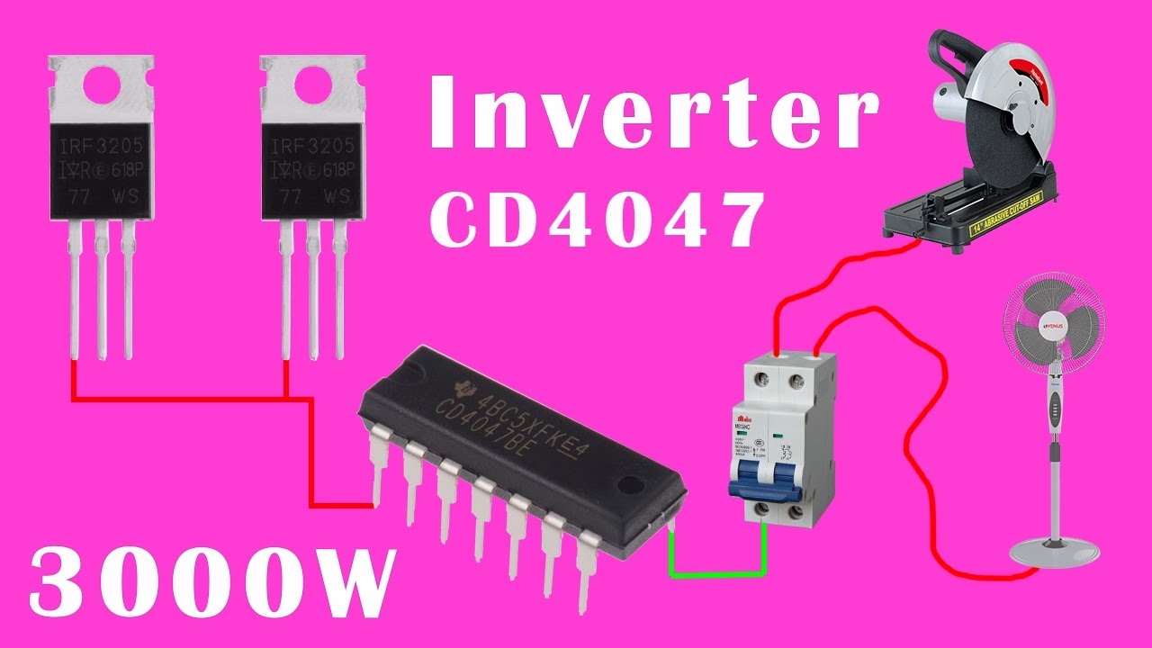 How to make 12v dc to 220v ac inverter | 12v 220v Inverter | Power ...