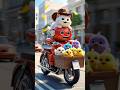 KELILING KOTA NAIK MOTOR BARENG ROBOT MERAH #kucing  #kucinglucu #ayampelangi #ayamlucu