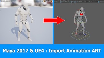 Maya 2017 Import Animation for Unreal Engine with ART