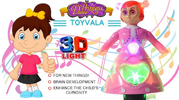 360° Rotating Dancing Super Dance Princess Doll Toy With 3D Flashing Lights For Kids Early Learning!