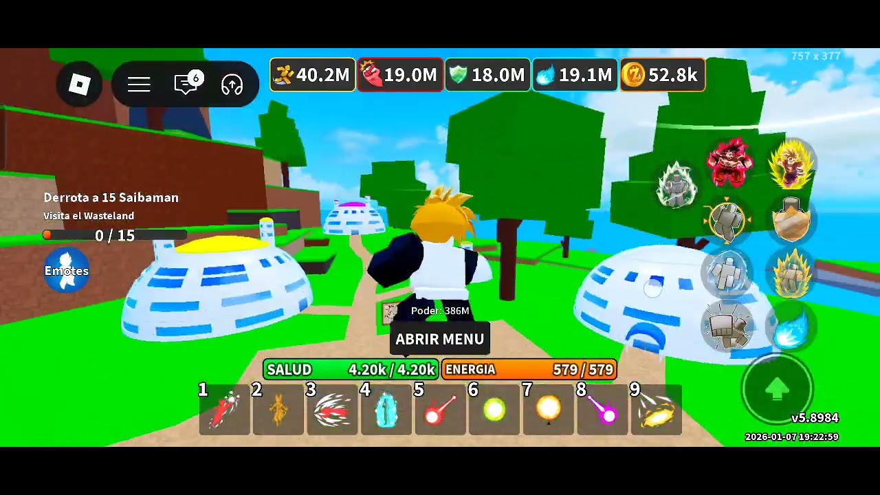 Roblox - Drangon Ball Rage, usando el regalo del evento de año nuevo del día 7 #2