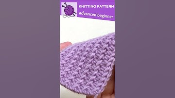 Beautiful and Easy Rib Knitting Pattern  - 2 Rows only!