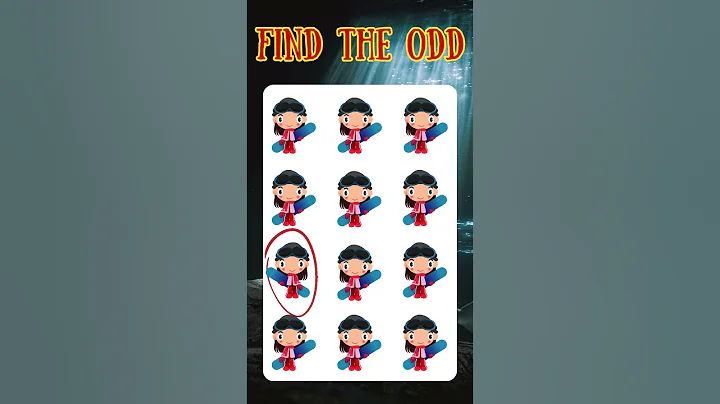 How good are your eyes | Find The ODD Emoji Challenge #shorts