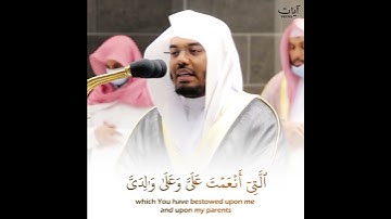 (قال ربِ أوزعني أن أشكر نعمتك) ياسر الدوسري | حالات واتس قرآن كريم | Quran Karim - Yasser Al-Dossary