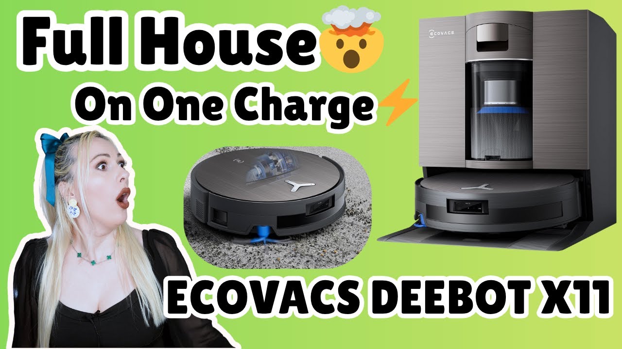 ENTIRE HOUSE ON ONE GaN CHARGE? ECOVACS DEEBOT X11 OmniCyclone Review Huge Black Friday SALE