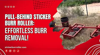 Pull-Behind Sticker Burr Roller – Effortless Burr Removal for Large Yards!