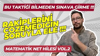 SINAVDA BOŞ BIRAKACAĞIN SORULARI BU TAKTİKLE NETE ÇEVİR !!!!