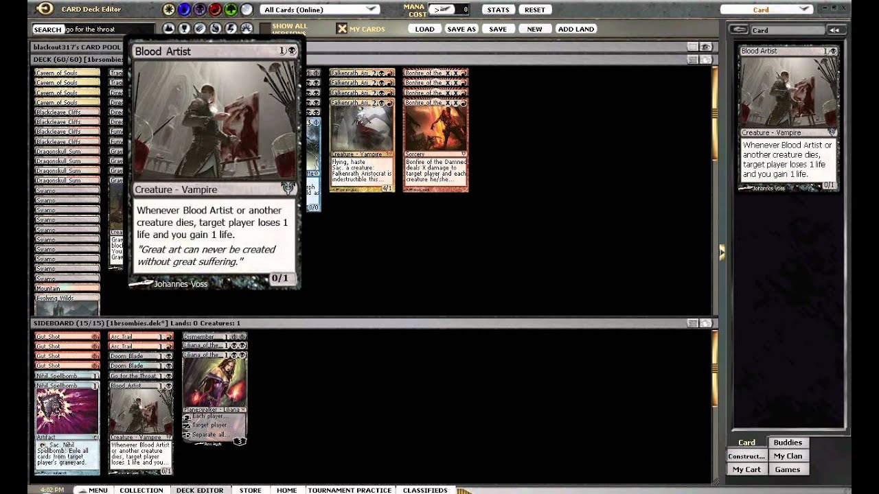 Standard Black Red Zombies Deck Tech mtgo YouTube