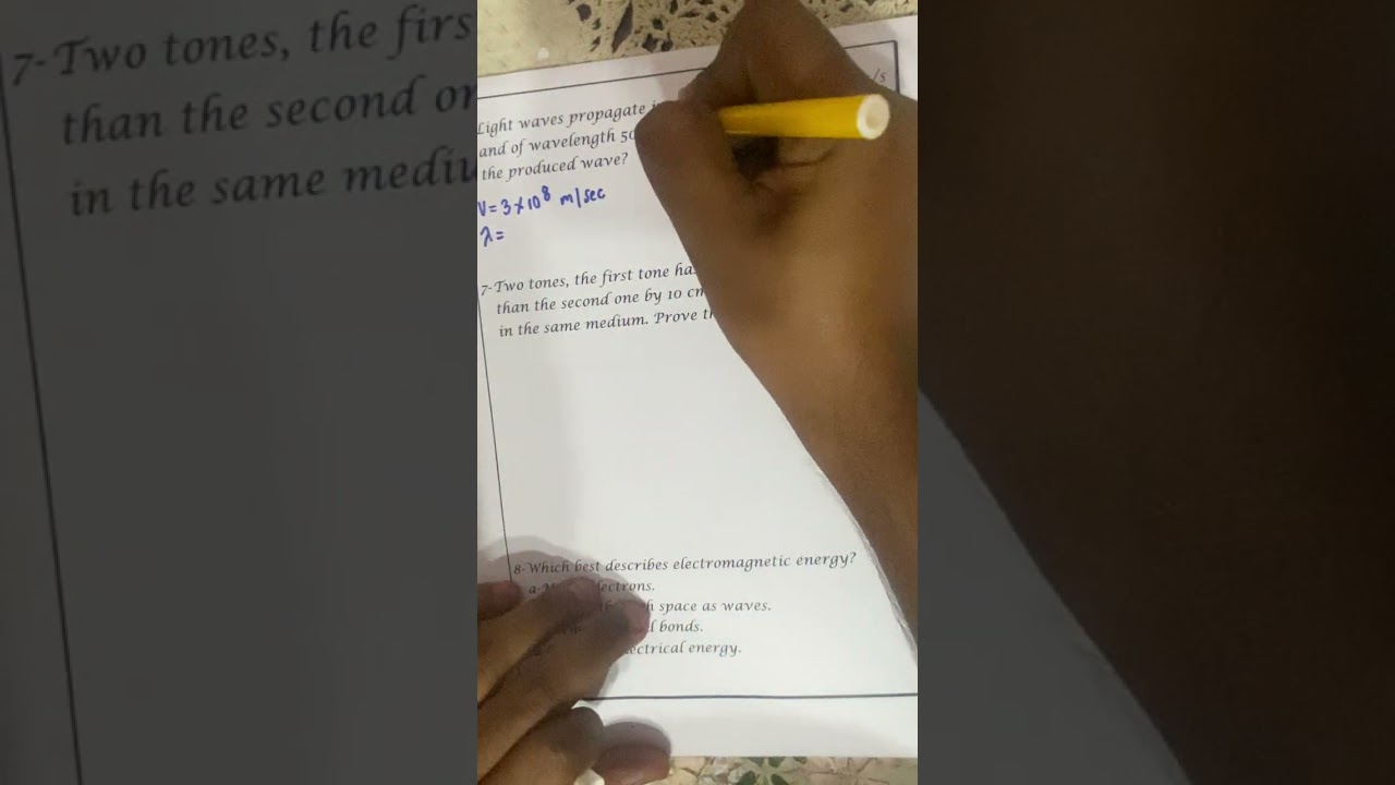 Senior Two - General Questions on Chapter One (Wave Motion) (Part One)