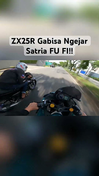 ZX25R gabisa ngejar satria!! #kawasaki #zx25r #zx10r