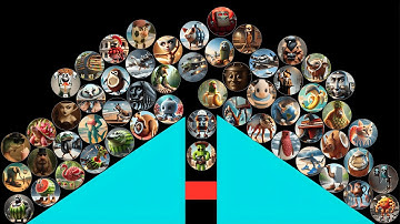 ALL 55 Italian Brainrot Characters Marble Race – Who Will Win ? Round 57