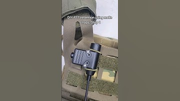 DIY PTT Retention #shorts #comms #molle #tactical #tacticalgear #airsoft #milsim