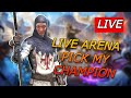 THIS WONT BE EASY!! Pick A Champion Live Arena Raid Shadow Legends