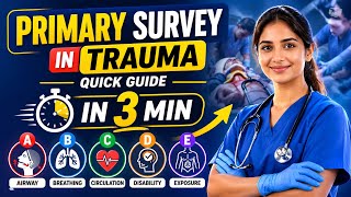 PRIMARY SURVEY in Trauma (3min Quick Guide)