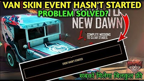 Road to new dawn event not open free fire | Road to dawn event hasn