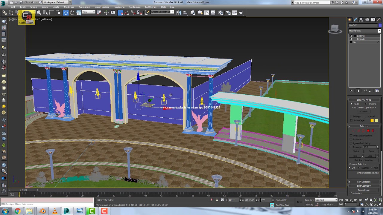 3ds max tutorial in hindi | fetch and hold tool in 3ds max by ATUL ...