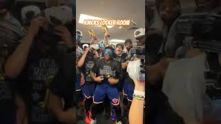 NBA Finals Knicks Postgame Locker Room Celebration🍾6/13/26 #nba #knicks #shorts #spurs