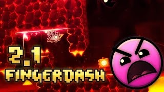 Level 21 - Fingerdash (3 Coins) | Geometry Dash @NovaEnterT