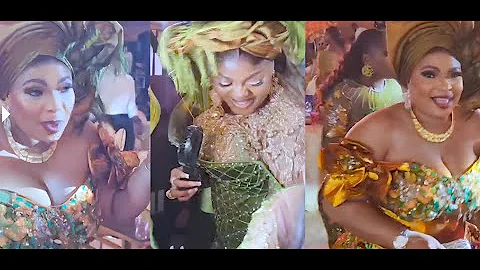 See the Drama That Unfolded When Eniola Badmus & Laide Bakare Stormed Iyabo Ojo’s Daughter’s Wedding