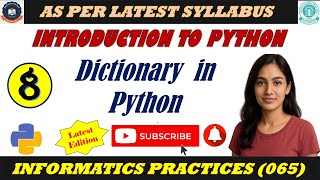 IP (065) Lecture 8 : Introduction to Python || Dictionary in Python - built-in-functions