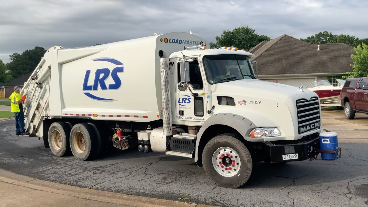 Mack Granite Loadmaster Rear Loader Garbage Truck from LRS - YouTube