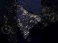 India at Night from Space | A Stunning View #shorts