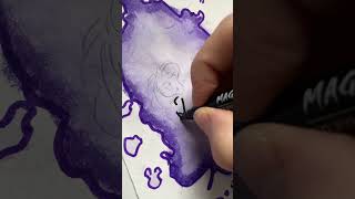 Viral splat art | Zodiac edition | Sagittarius #shorts