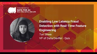 Quix - Enabling Low Latency Fraud Detection with Real-Time Feature Engineering