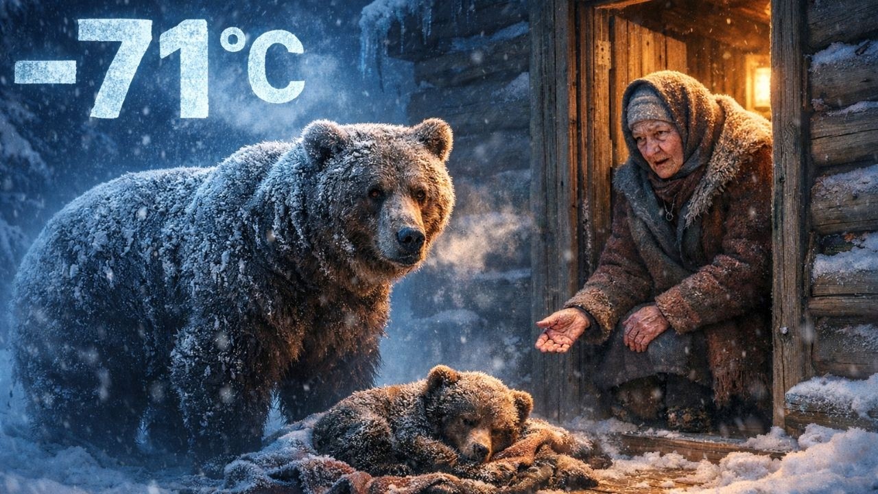 🐻A wild bear brought its sick cub to the home of an 80-year-old woman — what happened next is