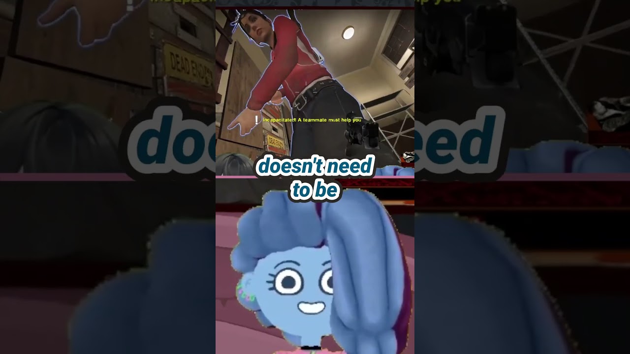 When you have an EXTRA Revive in Left 4 Dead 2 #vtuber #villainess #left4dead2