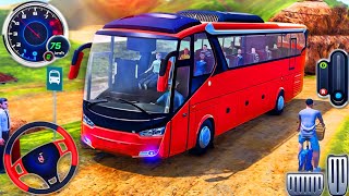 offroad euro coach bus driving - offroad bus game 2024 - Android Gameplay  screenshot 2