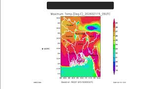 Next 3 Days (20260215) Mysterious: Minimum & Maximum Temperature Model Prediction.Credit by @MCERC ​