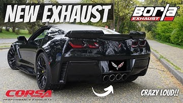 How to Install Corvette Z06 Exhaust (Corsa X-pipe) & (Borla Muffler) DIY