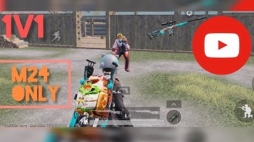 MY FRIEND | CHALLENGE ME | M24 ONLY | FUNNY GAMEPLAY 😂 | #battlegroundmobileindia #m24challenge #1v1