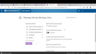 Using and adding students in the Collaboration space on Class Notebook