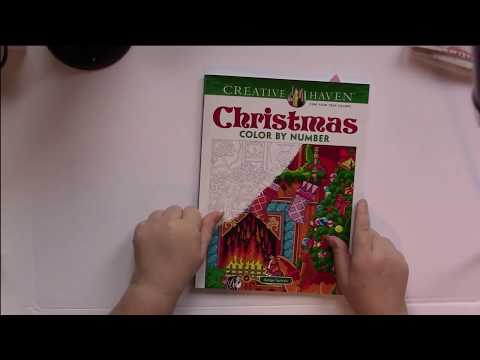 Flip: Creative Haven Christmas Color By Number Adult Coloring Book by George Toufexis