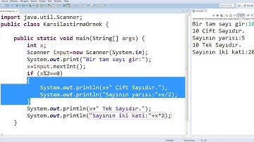 Programlamada Karşılaştırma İşlemi - 2 (if else)