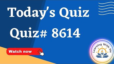 AIOU Quiz 8614🤗 With Correct Answers || Today