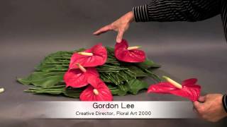 R1 B21 How to make flower arrangement with Anthuriums 紅 ...