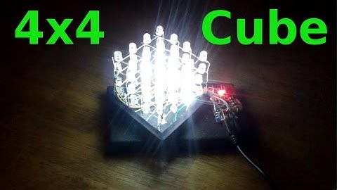 4x4 LED Cube - with build tips