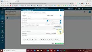PowerTeacher Pro: Creating an Assignment